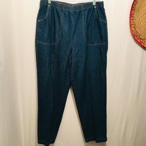 American Sweetheart Pull on Elastic waist Jeans Size 18